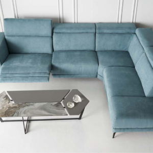 γωνιακός καναπές με μηχανισμούς relax