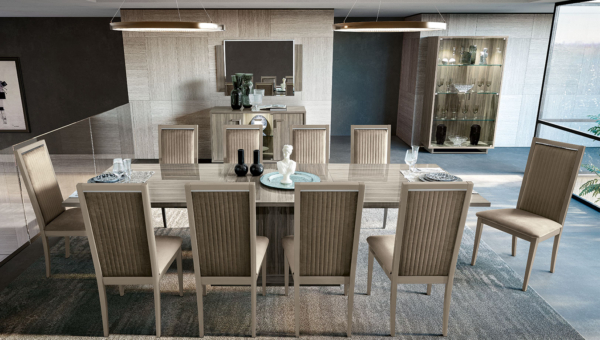 τραπέζι για 10 άτομα ιταλικό luxury σε γήινες αποχρώσεις