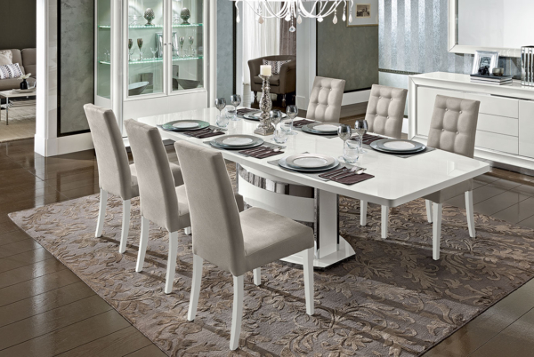 λευκό ιταλικό τραπέζι με βάση