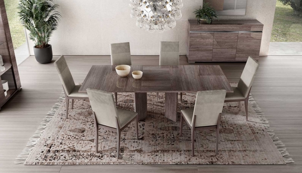 luxury τραπέζι με προέκταση και μπουφές